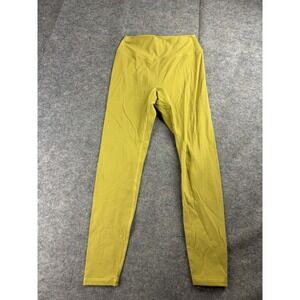 BuffBunny Luna Seamless Front 26" Inseam Leggings Women's M Yellow  Pilates Yoga